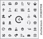 simple service icons set.... | Shutterstock .eps vector #393809908