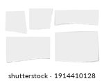 set of white vector paper tears ... | Shutterstock .eps vector #1914410128