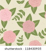 cute vintage seamless pattern... | Shutterstock .eps vector #118430935