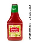 Small photo of TWINSBURG, OH, USA - FEBRUARY 7, 2015: A bottle of Trader Joe's Organic Ketchup on white. Trader Joe's is headquartered in Monrovia, California, and has stores in over 39 states.