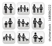 family  parents and children... | Shutterstock .eps vector #168086222