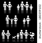 family  parents and children ... | Shutterstock .eps vector #180359102