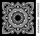 dot art vector ethnic mandala... | Shutterstock .eps vector #2060192315