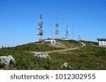 Mountain radar station in the Monchique mountains, Foia, Algarve, Portugal, Europe.