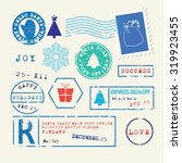 Christmas Stamps Set