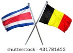 costa rica flag with belgium... | Shutterstock . vector #431781652