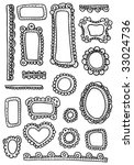 curly frames and ornaments... | Shutterstock .eps vector #33024736