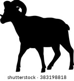 Big Horn Sheep Silphoette