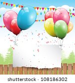Colorful Birthday Background...
