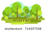 vector cartoon image green... | Shutterstock .eps vector #714357538