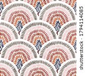 seamless wavy pattern. seigaiha ... | Shutterstock .eps vector #1794114085