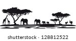 kenya landscape | Shutterstock .eps vector #128812522
