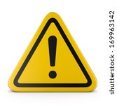 hazard warning attention sign... | Shutterstock . vector #169963142