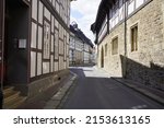
Historic buildings from the Middle Ages in Goslar, Germany.
