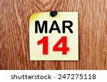 March 14 Calendar. Part of a set
