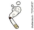 Illustration Of Cartoon Cigarette Character With Smoke - 118697260 ...