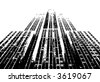 Cartoon Vector Outline Illustration Of A City Skyline - 95299828 ...